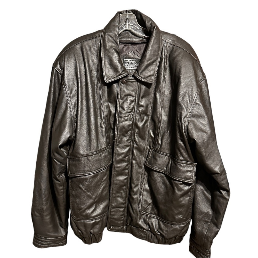 Vintage Adventures Stephen de Collection Black‎ Leather Jacket